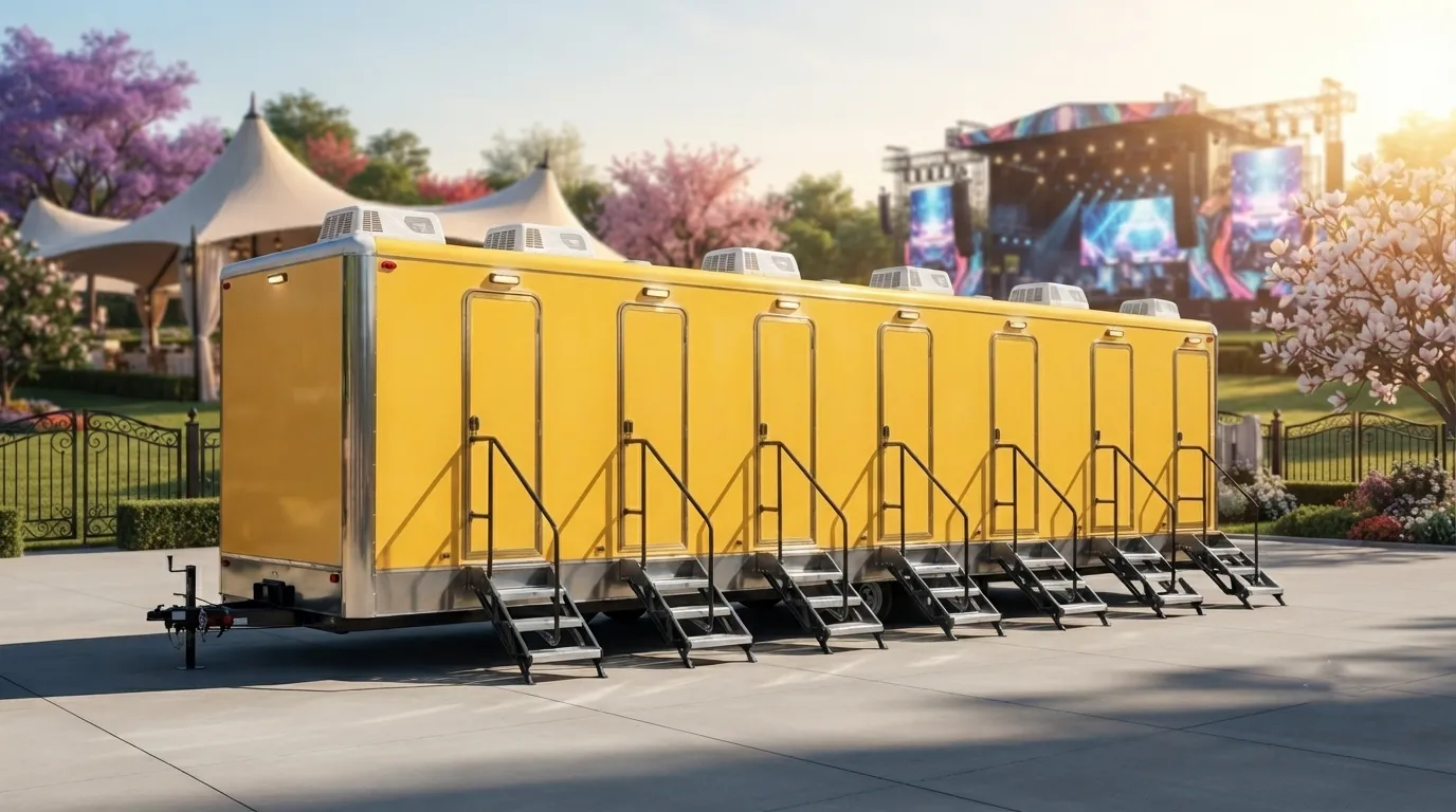 8 Stall Restroom Trailer in San Marcos, TX